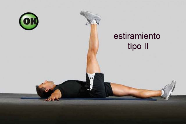 Estiramiento para mejorar la flexibilidad tipo II con contracción